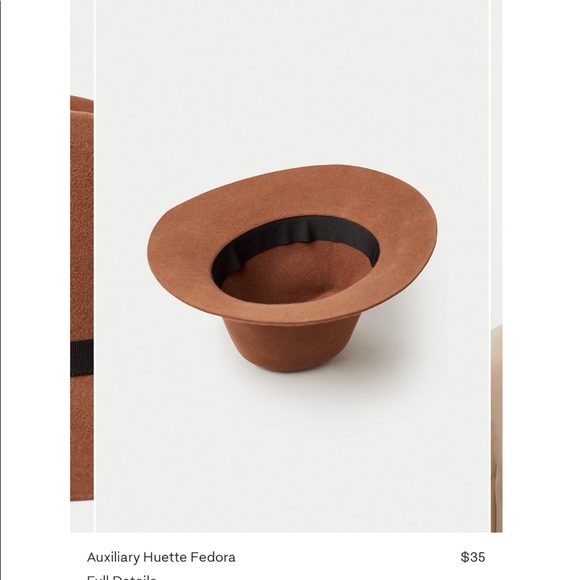 Aritzia auxiliary huette fedora Tabacco - Picture 3 of 4